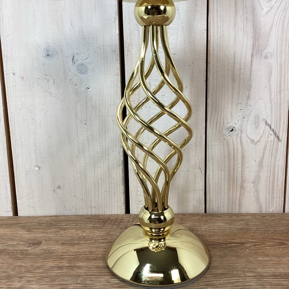 PartyLite Grand Paragon Tealight Lamp with Metal Ivory Velvet Shade - Picture 4 of 12